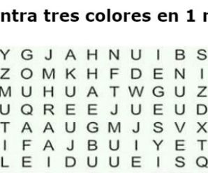 Encuentra los tres Colores en 1 Minuto