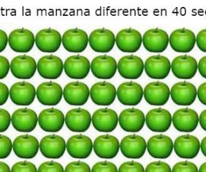 Encuentra la Manzana Diferente en 40 Segundos