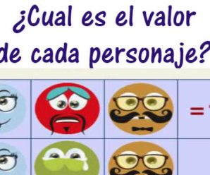 ¿Cual es el valor de cada personaje?